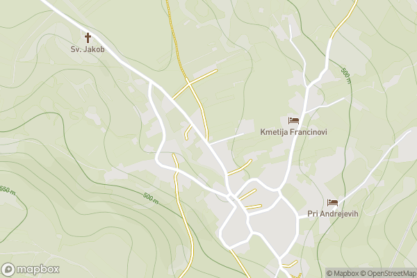 static Mapbox map