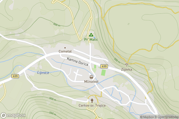 static Mapbox map