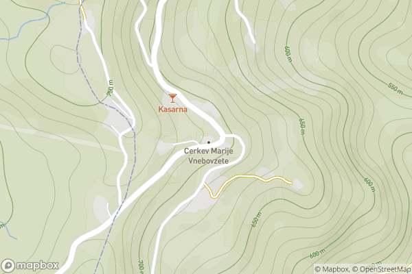 static Mapbox map