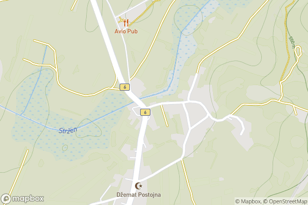 static Mapbox map
