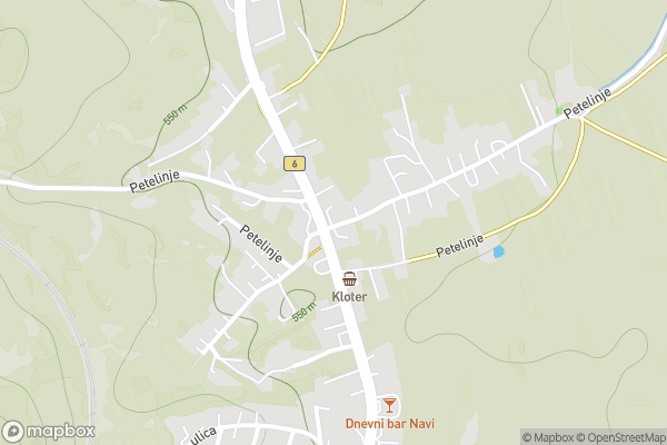 static Mapbox map