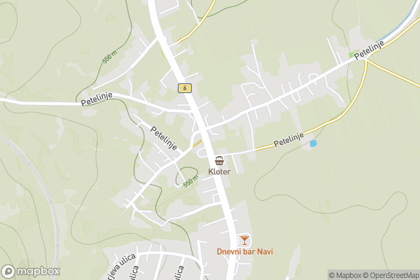static Mapbox map