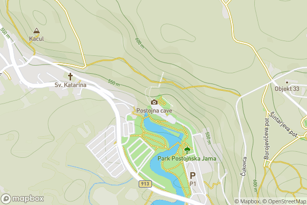 static Mapbox map