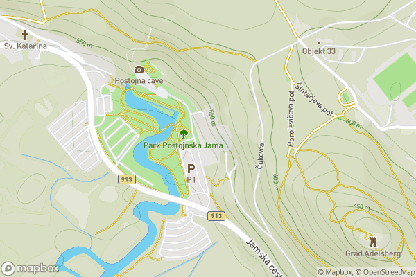 static Mapbox map