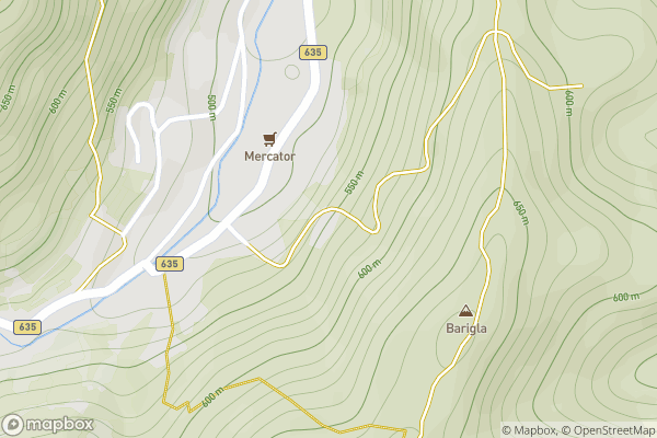 static Mapbox map