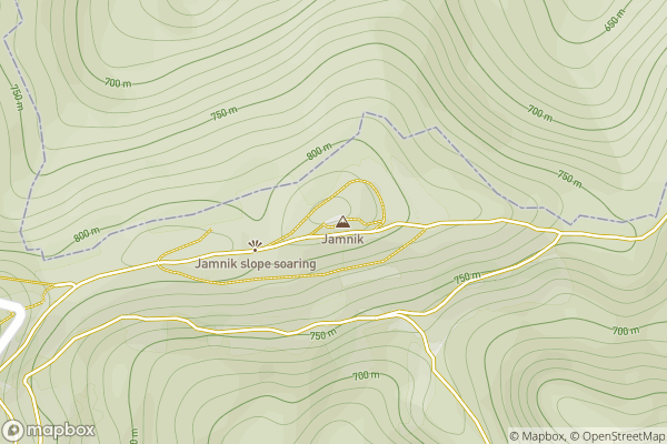 static Mapbox map