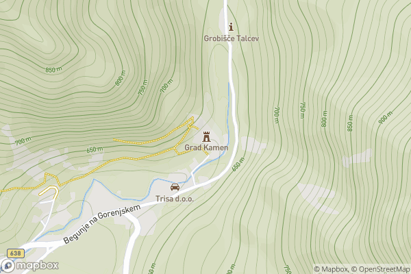 static Mapbox map