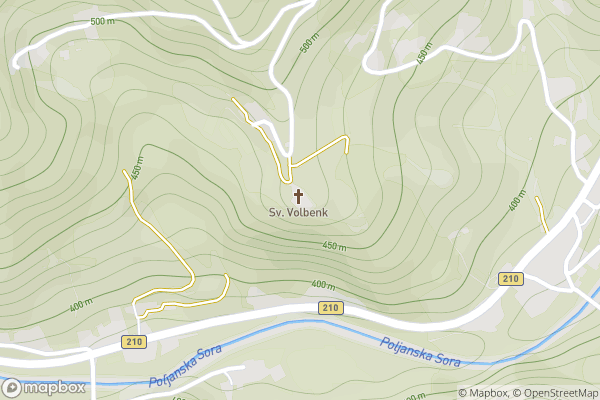 static Mapbox map
