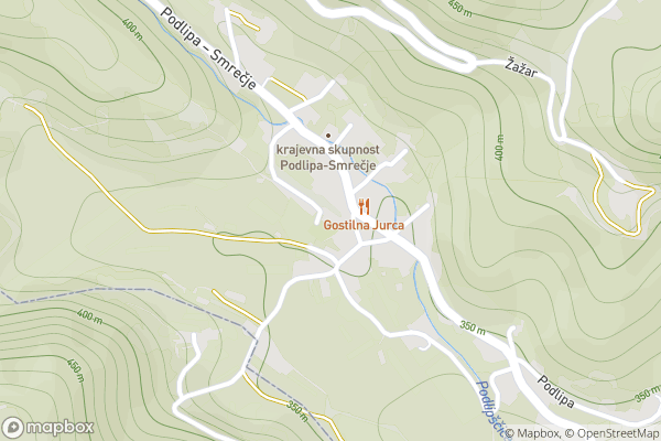 static Mapbox map