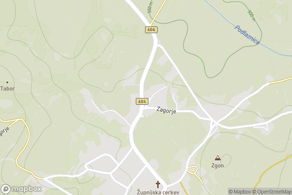 static Mapbox map