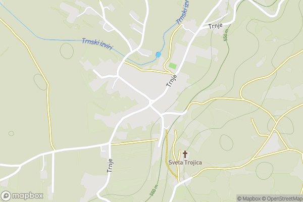 static Mapbox map