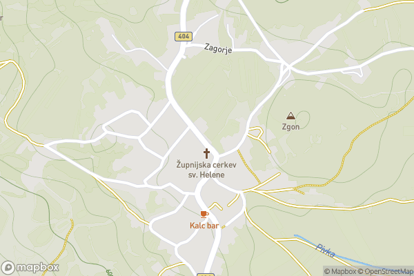 static Mapbox map