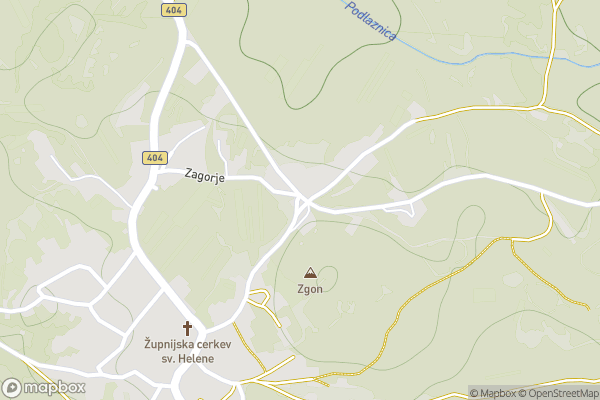 static Mapbox map