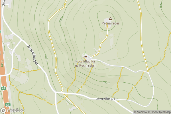 static Mapbox map
