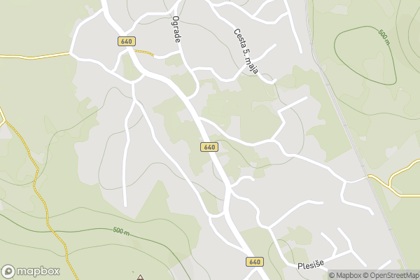 static Mapbox map