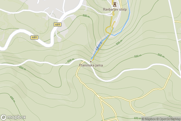 static Mapbox map