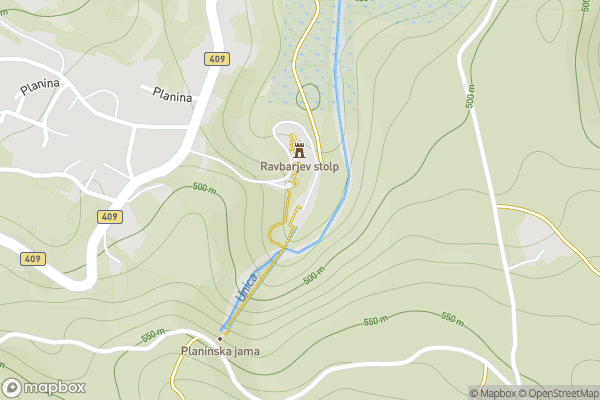 static Mapbox map
