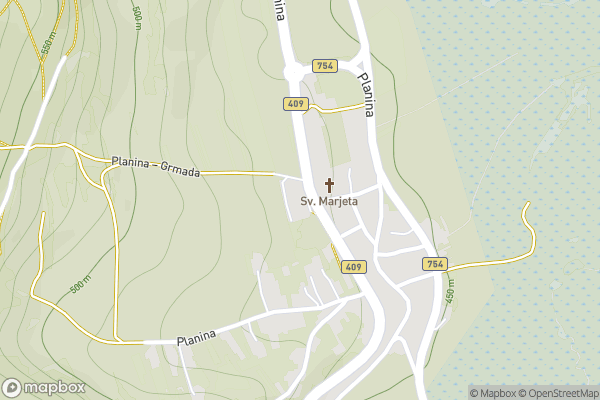 static Mapbox map
