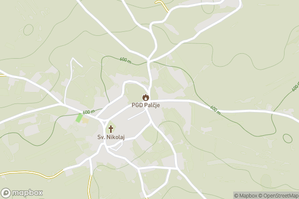 static Mapbox map