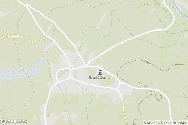 static Mapbox map