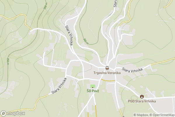 static Mapbox map