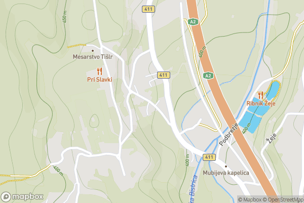static Mapbox map
