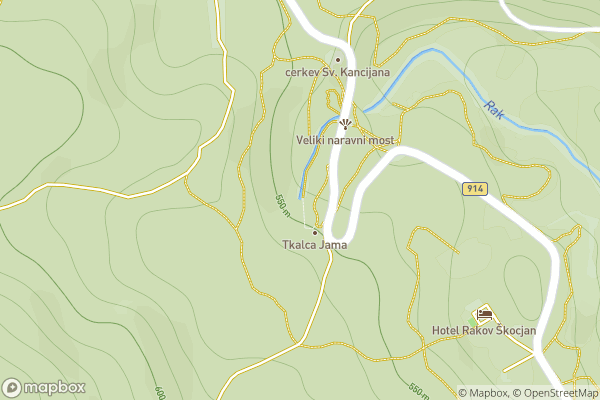 static Mapbox map