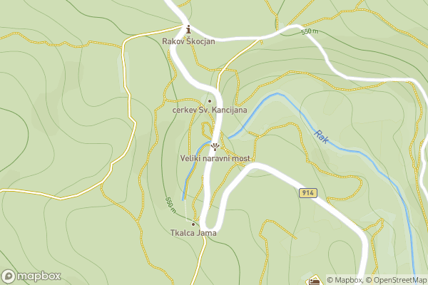 static Mapbox map