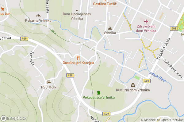 static Mapbox map