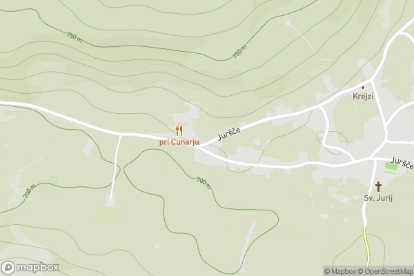 static Mapbox map