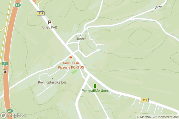 static Mapbox map
