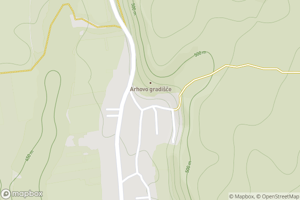 static Mapbox map