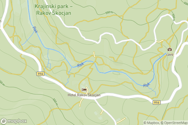 static Mapbox map