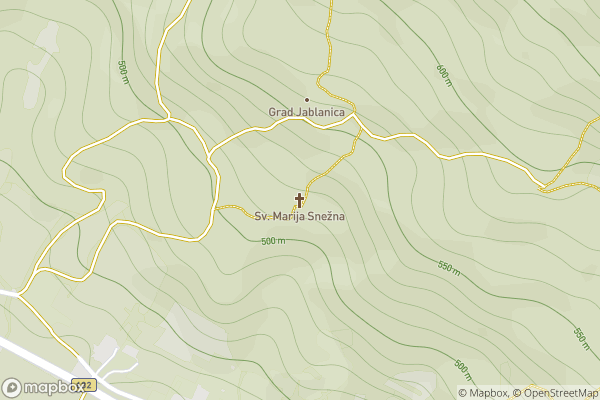 static Mapbox map