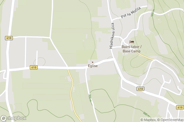 static Mapbox map