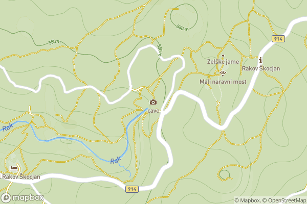 static Mapbox map
