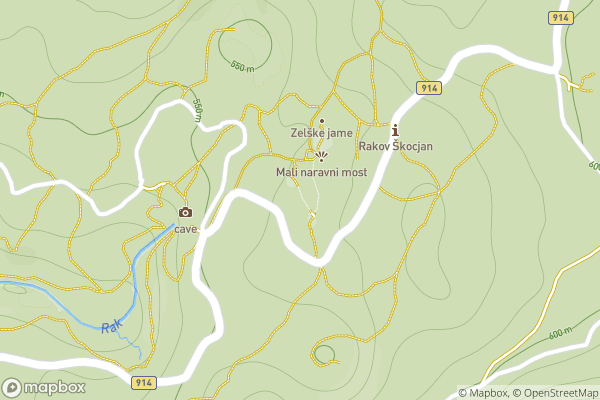 static Mapbox map