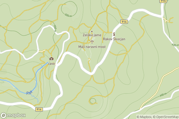 static Mapbox map