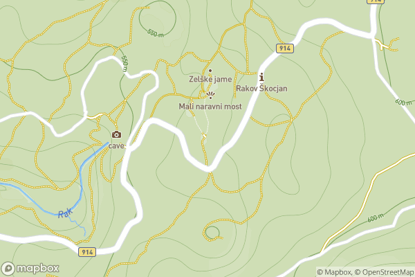 static Mapbox map