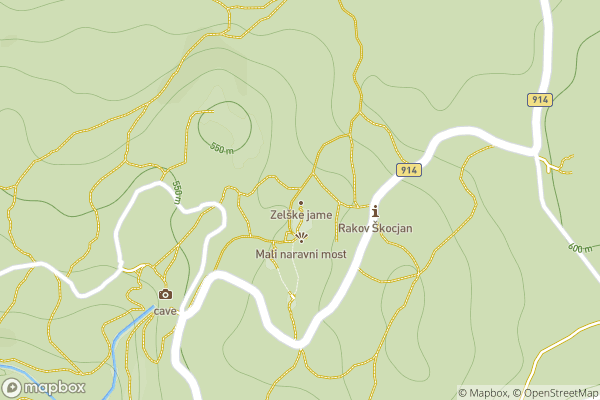 static Mapbox map