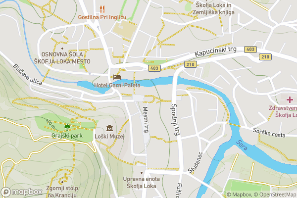 static Mapbox map