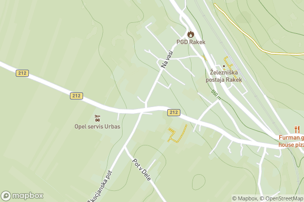 static Mapbox map