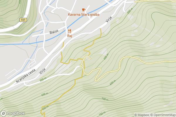 static Mapbox map