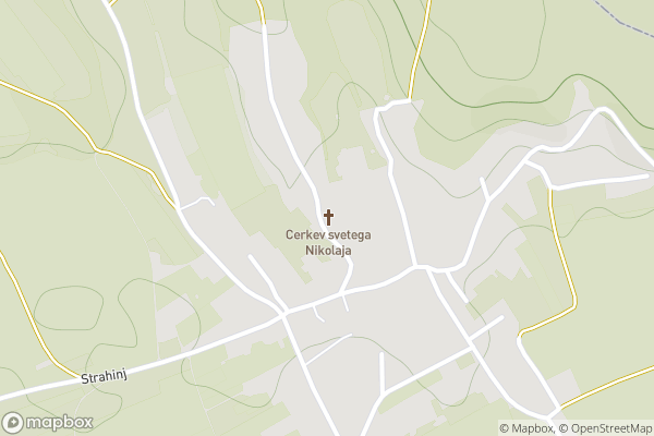 static Mapbox map