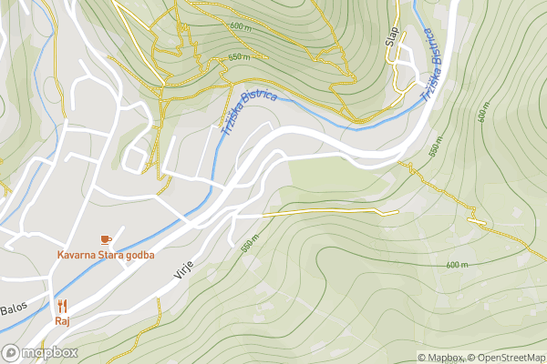 static Mapbox map