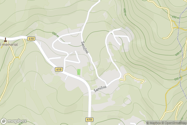 static Mapbox map