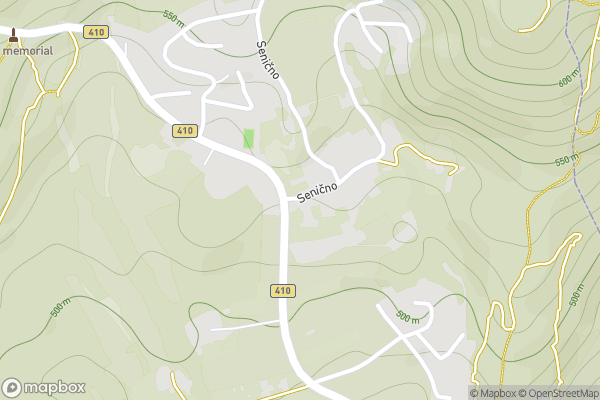 static Mapbox map
