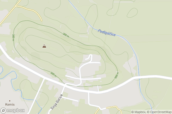 static Mapbox map