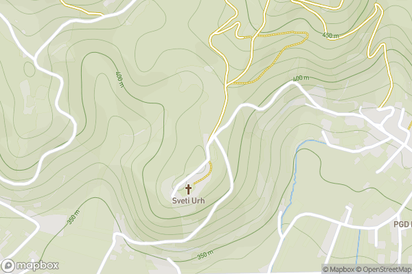 static Mapbox map