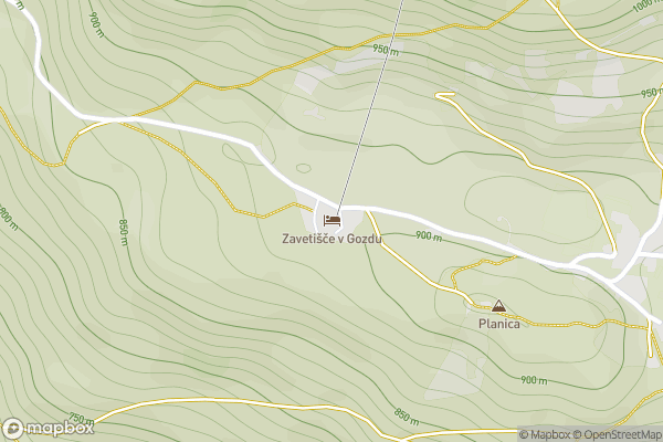 static Mapbox map